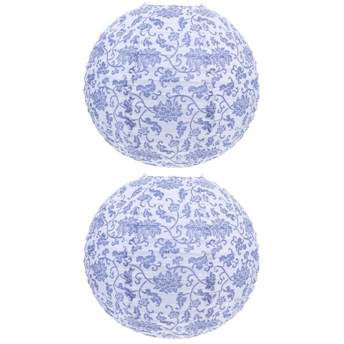 2pz lanterne carta blu - lanterne,