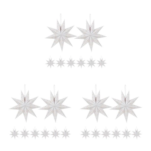 Lanterne stella carta bianca