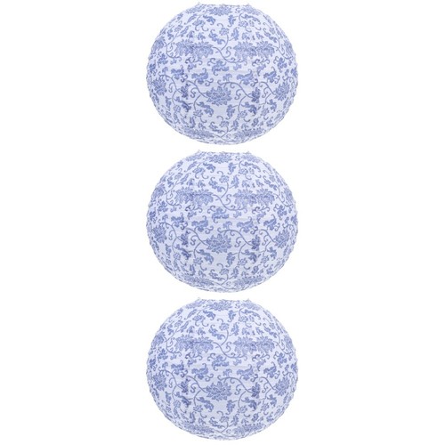 3pz lanterne carta blu - lanterne,